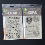 Hero Arts PolyClear Valentine Stamp Sets - Bundle of 2