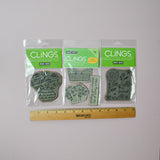 Hero Arts Clings Floral Large Cling Stamps - Bundle of 3