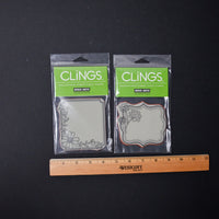 Hero Arts Clings Floral Tag Cling Stamps - Bundle of 2