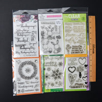 Holiday Clear Stamps + Stamp and Die Sets - Bundle of 6