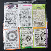 Holiday Clear Stamps + Stamp and Die Sets - Bundle of 6