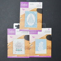 Christmas Crafter's Companion Clear Acrylic Stamps - Set of 3