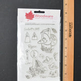 Woodware Craft Collection Peace on Earth Stamps