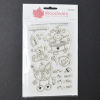 Woodware Craft Collection New Baby Clear Acrylic Stamps