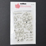 Woodware Craft Collection New Baby Clear Acrylic Stamps