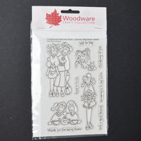Woodware Craft Collection Friendship Clear Acrylic Stamps
