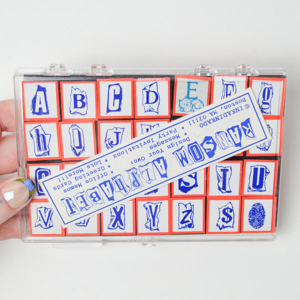 Inkadinkado Ransom Alphabet Stamp Set