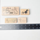 Dog Rubber Stamps - Set of 4