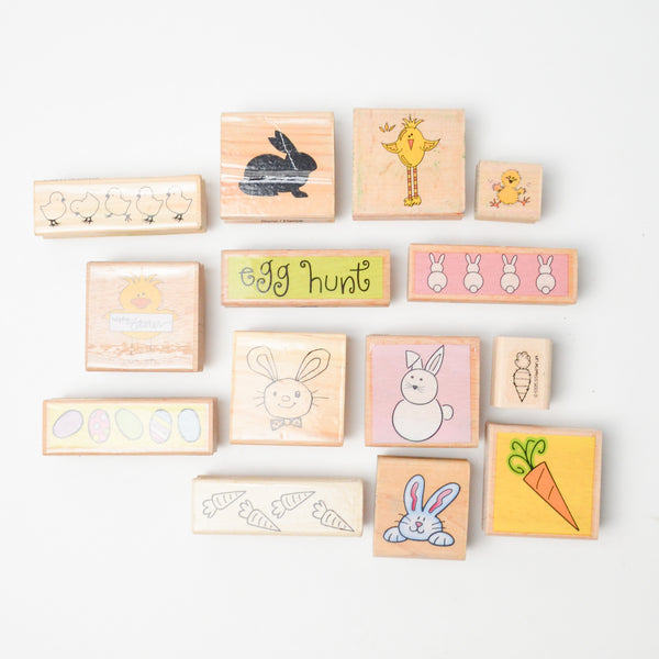 Easter Rubber Stamps - Set of 14