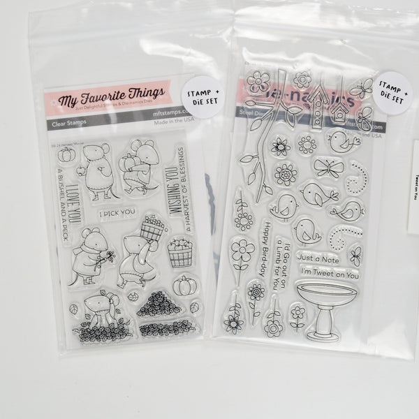 My Favorite Things Tweet on You + Harvest Mouse Stamp and Die Sets
