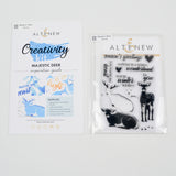 Altenew Modern Deer Stamp + Die Set with Inspiration Guide
