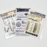 Graduation + Special Occasion Clear Stamps - 3 Packs