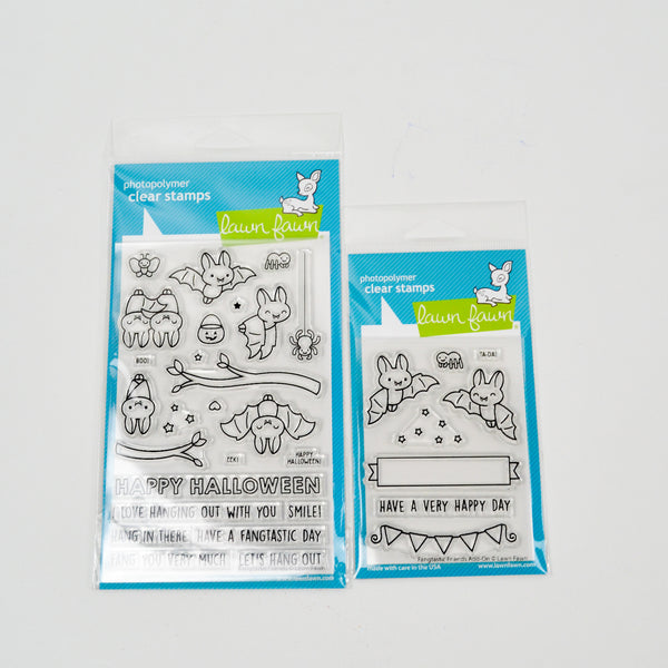 Lawn Fawn Fangtastic Friends + Add-On Photopolymer Clear Stamps - 2 Packs