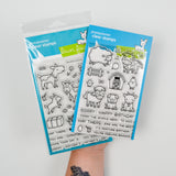 Lawn Fawn Farm Animal Photopolymer Clear Stamps - 2 Packs