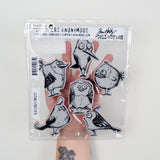 Tim Holtz Stampers Anonymous Bird Crazy Stamp Set