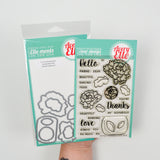 Avery Elle Peonies Clear Stamp + Die Set