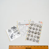 Mama Elephant Unicorn Stamp & Die Set + Little Monkey Agenda Stamp Set - 2 Packs