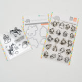 Mama Elephant Unicorn Stamp & Die Set + Little Monkey Agenda Stamp Set - 2 Packs