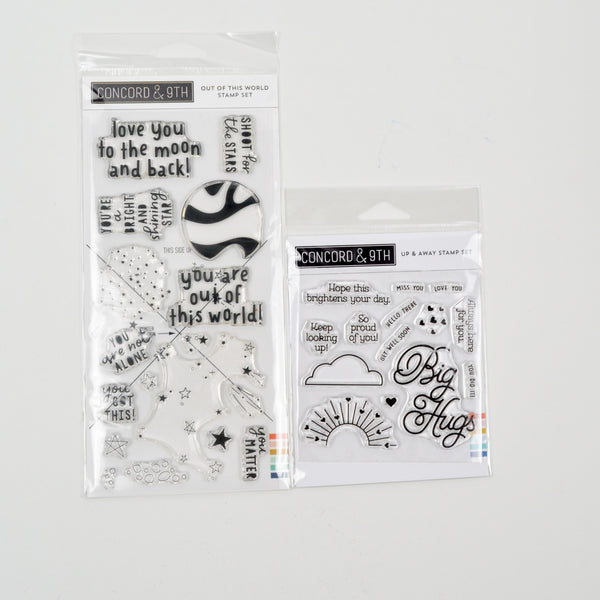 Concord + 9th Up & Away + Out of This World Clear Stamps - 2 Packs