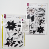Altenew Holiday Bow + Dry Brush Poinsettia Clear Stamp Sets