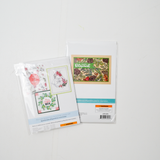 Spellbinders Christmas Gem + Pretty Pine Background Stamps