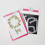 Catherine Pooler Joy Wreath + Merry Labels Dies