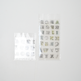 Botanical Alphanumeric Clear Stamp Set