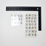 Botanical Alphanumeric Clear Stamp Set