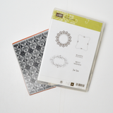 Stampin' Up! Vintage Labels Stamps + Ornate Background Stamp