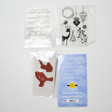 Christmas Card Greetings Clear Stamps - 4 Sets