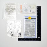 Christmas Card Greetings Clear Stamps - 4 Sets