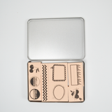 Cashmere Dame Rubber Stamp Set - 8 Stamps