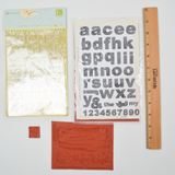 Assorted Alphabet Lettering Stamp Bundle