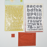 Assorted Alphabet Lettering Stamp Bundle