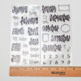 Days + Months Clear Planner Stamps