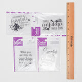 Inspirational Quotes Clear Mountable Stamps