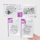 Inspirational Quotes Clear Mountable Stamps