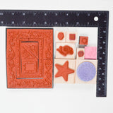 Frames + Decoration Rubber Stamps - 13 Stamps