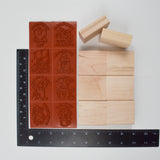 Cute Greeting Card Sayings Unmounted Rubber Stamps - 8 Stamps