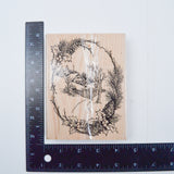 Winter Scene Rubber Stamp