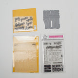 Christmas Phrases Clear Acrylic Stamps + Dies