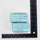 Typewriter Font Clickable Alphabet Stamps