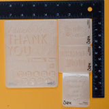 Sizzix Thank You Embossing Folder Bundle