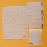 Sizzix Thank You Embossing Folder Bundle