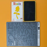 Sizzix Rose Die + Love Embossing Plate Bundle