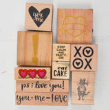 Cute Sayings + Icons Rubber Stamps - Set of 10