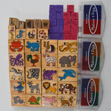 Animals + Icons Stamps with Stamp Pads