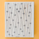 Flower Chain Background Large Rubber Stamp