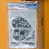 Text(ures) by Lou Collins Reflections A5 Mountable Acrylic Stamps