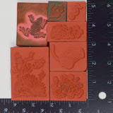 Ocean Creature Rubber Stamps - Set of 7